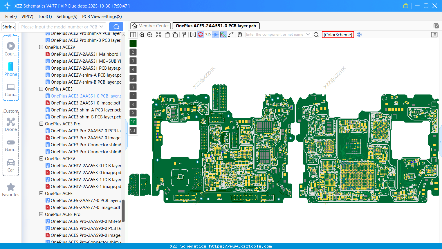 OnePlus ACE3-2AA551-0 PCB Layer